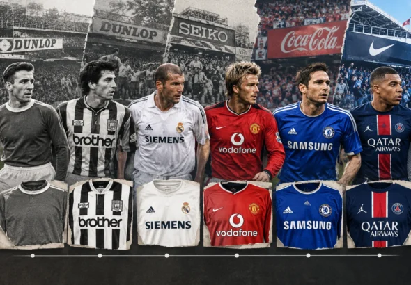 football kit sponsors history