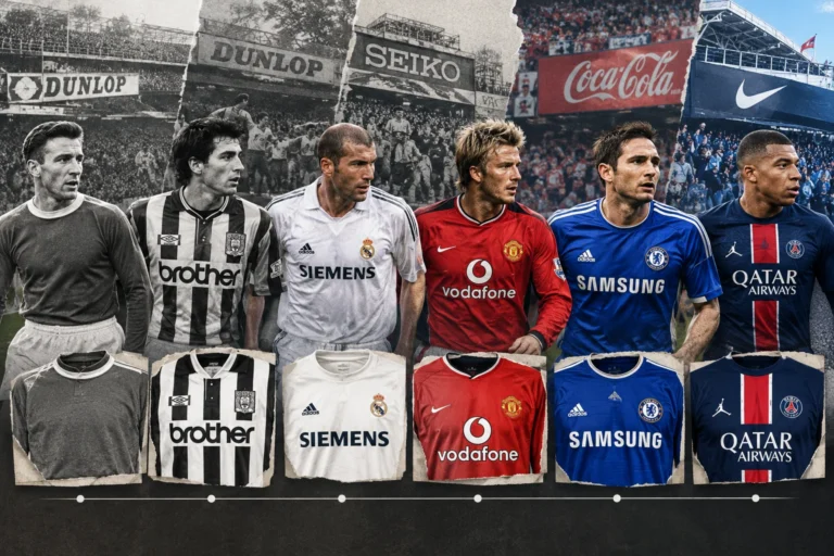 football kit sponsors history